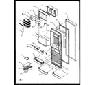 Amana SZ25NE-P1162707WE refrigerator door (sz25ne/p1162707we) (sz25nw/p1162707ww) (sz25nw/p1162702ww) (sz25nl/p1162707wl) (sz25nl/p1162702wl) (sz25ne/p1162702we) diagram