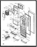 Refrigerator door (sz25ne/p1162707we) (sz25nw/p1162707ww) (sz25nw/p1162702ww) (sz25nl/p1162707wl) (sz25nl/p1162702wl) (sz25ne/p1162702we)