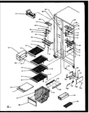 Freezer shelving and refrigerator light