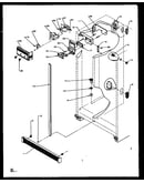 Refrigerator freezer controls and cabinet parts