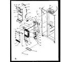 Amana SZ25NW-P1162707WW freezer evaporator and air handling diagram