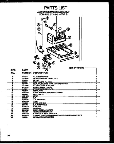 Add-on ice maker assembly