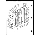 Amana SZDE25K-P1116801W freezer door diagram