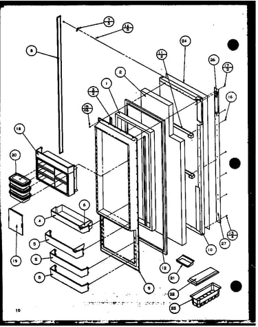 Refrigerator door