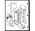 Amana 36598-P1115604W refrigerator door diagram
