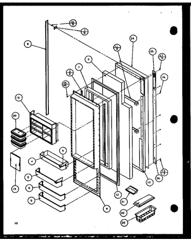 Refrigerator door