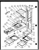 Refrigerator shelving and drawers