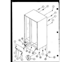 Amana 36598-P1115604W evaporator and air handling diagram