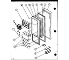 Amana 36091-P1115903W refrigerator door diagram