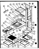 Refrigerator shelving and drawers