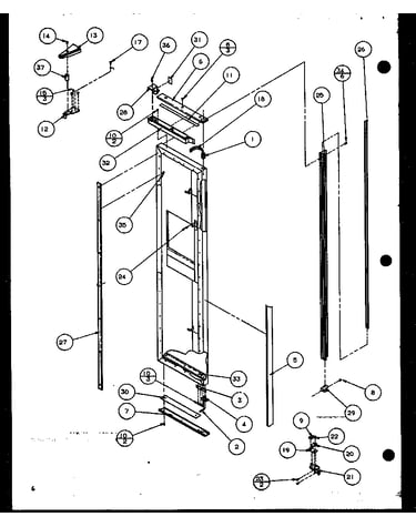 Freezer door hinge and trim parts (sbd20k/p1117701w)