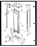Refrigerator door hinge and trim parts (sbd20k/p1117701w)