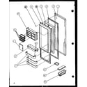 Amana SZD20K-P1117702W refrigerator door (sbd20k/p1117701w) diagram
