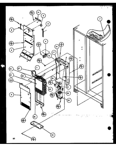 Evaporator and air handling (sbd20k/p1117701w)