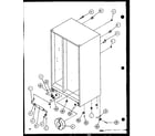 Amana SZD20KP-P1117704W drain and rollers (sbd20k/p1117701w) diagram