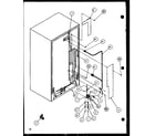 Amana SZD20KB-P1117703W cabinet back (sbd20k/p1117701w) diagram