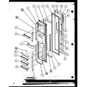 Amana SZD20K-P1117702W freezer door (szd20k/p1117702w) (szd20kb/p1117703w) (szd20kp/p1117704w) diagram