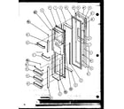 Amana SBD20K-P1117701W freezer door (szd20k/p1117702w) (szd20kb/p1117703w) (szd20kp/p1117704w) diagram