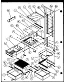 Refrigerator shelving and drawers (szd20k/p1117702w) (szd20kb/p1117703w) (szd20kp/p1117704w)
