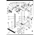 Amana SZD20K-P1117702W refrigerator/freezer controls and cabinet part (szd20k/p1117702w) (szd20kb/p1117703w) (szd20kp/p1117704w) diagram