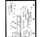 Amana 36571-P1115505W freezer door (36561/p1115501w) (36561/p1115502w) (36568/p1115503w) (36568/p1115504w) diagram