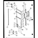 Amana 36571-P1115506W refrigerator door (36561/p1115501w) (36561/p1115502w) (36568/p1115503w) (36568/p1115504w) diagram