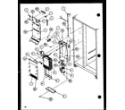 Amana 36571-P1115505W evaporator and air handling (36561/p1115501w) (36561/p1115502w) (36568/p1115503w) (36568/p1115504w) diagram