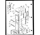 Amana 36268-P1115704W freezer door (36571/p1115505w) (36571/p1115506w) (36578/p1115507w) (36578/p1115508w) diagram