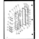 Amana 36268-P1115703W freezer door (36571/p1115505w) (36571/p1115506w) (36578/p1115507w) (36578/p1115508w) diagram