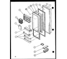 Amana 36571-P1115505W refrigerator door (36571/p1115505w) (36571/p1115506w) (36578/p1115507w) (36578/p1115508w) diagram