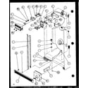 Amana 36268-P1115703W refrigerator/freezer controls and cabinet part (36571/p1115505w) (36571/p1115506w) (36578/p1115507w) (36578/p1115508w) diagram