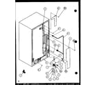 Amana 36268-P1115703W cabinet back (36571/p1115505w) (36571/p1115506w) (36578/p1115507w) (36578/p1115508w) diagram