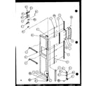Amana 36261-P1115701W freezer door (36261/p1115701w) (36261/p1115702w) (36268/p1115703w) (36268/p1115704w) diagram