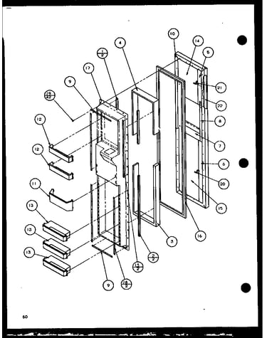 Freezer door (36261/p1115701w) (36261/p1115702w) (36268/p1115703w) (36268/p1115704w)