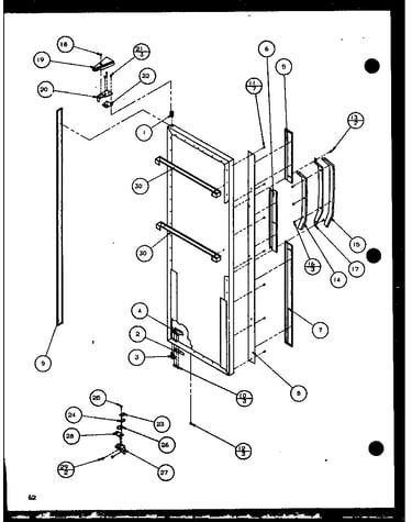Refrigerator door (36261/p1115701w) (36261/p1115702w) (36268/p1115703w) (36268/p1115704w)