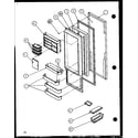 Amana 36571-P1115506W refrigerator door (36261/p1115701w) (36261/p1115702w) (36268/p1115703w) (36268/p1115704w) diagram