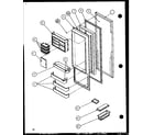 Amana 36261-P1115701W refrigerator door (36261/p1115701w) (36261/p1115702w) (36268/p1115703w) (36268/p1115704w) diagram