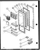 Refrigerator door (36261/p1115701w) (36261/p1115702w) (36268/p1115703w) (36268/p1115704w)