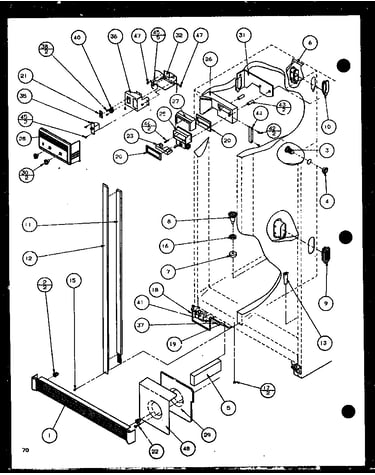 Refrigerator/freezer controls and cabinet part (36261/p1115701w) (36261/p1115702w) (36268/p1115703w) (36268/p1115704w)