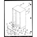 Amana 36268-P1115703W drain and rollers (36261/p1115701w) (36261/p1115702w) (36268/p1115703w) (36268/p1115704w) diagram
