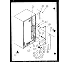 Amana 36571-P1115506W cabinet back (36261/p1115701w) (36261/p1115702w) (36268/p1115703w) (36268/p1115704w) diagram