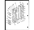 Amana SCD25JB-P1116304W freezer door (scd19j/p1116701w) diagram