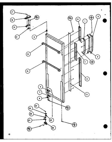 Refrigerator door (scd19j/p1116701w)