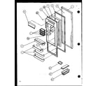 Amana SCD25JP-P1116306W refrigerator door (scd19j/p1116701w) diagram