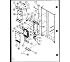Amana SCD22J-P1116102W freezer evaporator and air handling (scd19j/p1116701w) diagram