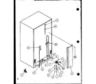 Amana SCD22J-P1116102W cabinet back (scd19j/p1116701w) diagram