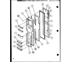 Amana SCD25JP-P1116306W freezer door (scd22j/p1116101w) (scd22j/p1116102w) diagram
