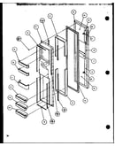 Freezer door (scd22j/p1116101w) (scd22j/p1116102w)