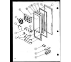 Amana SCD25JB-P1116303W refrigerator door (scd22j/p1116101w) (scd22j/p1116102w) diagram