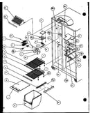 Freezer shelving and refrigerator light (scd22j/p1116101w) (scd22j/p1116102w)